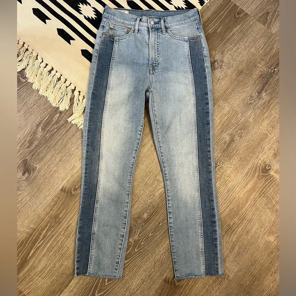 GAP High Rise Two Tone Vintage Slim Jeans 27 - Picture 2 of 8